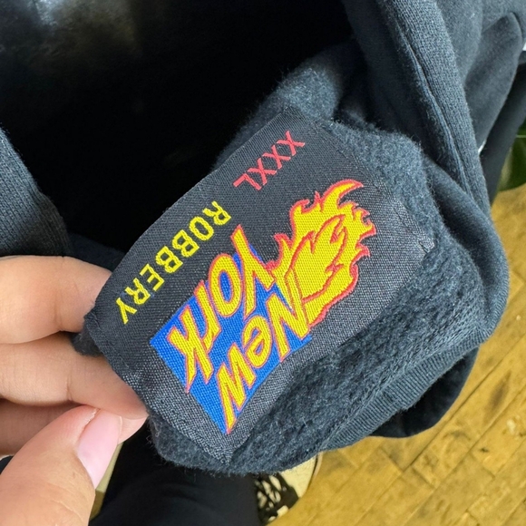 No Deal NEW YORK ROBBERY Pullover Hoodie/size 3XL/retaills $120/NWT - Picture 8 of 11